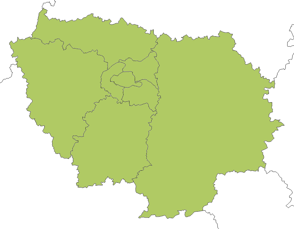 carte d'Ile-de-France
